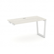 Style Project Стол-приставка к опор. элем. SN-5T2.OPRS-001 Дуб Наварра/Металл Белый/Заглушка Пластик
