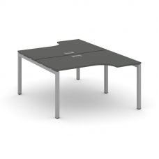 Style Project Рабочая станция эргоном. SN-5P.DRPA-011 Антрацит/Металл Серый 1380*1432/1992*750