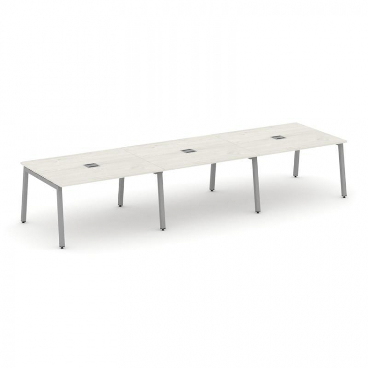 Style Project Стол переговорный SN-5A.SPRG-054 Дуб Наварра/Металл Серый 4740*1180*750