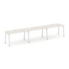 Style Project Рабочая станция 1 сторон. SN-5A.ORS-042 Дуб Наварра/Металл Белый 3540*700*750