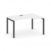 Style Project Стол рабочий эргоном. SN-5P.SPA-002(R) Белый/Металл Антрацит 1580*600/980*750