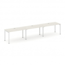 Style Project Рабочая станция 1 сторон. SN-5P.ORS-043 Дуб Наварра/Металл Белый 4140*700*750