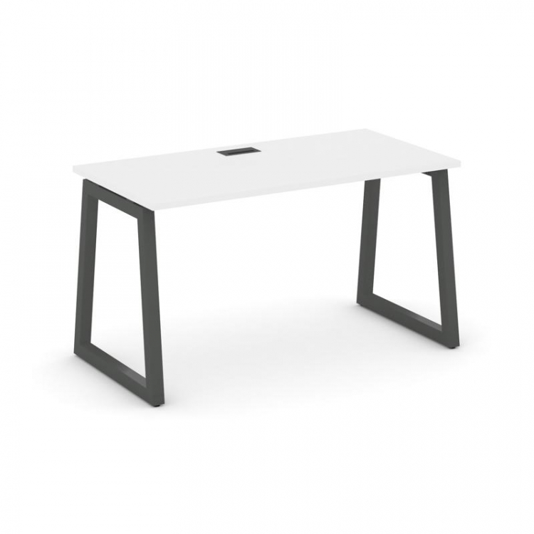 Style Project Стол письменный SN-5T1.SP-002 Белый/Металл Антрацит/Черный Пластик 1180*600*750