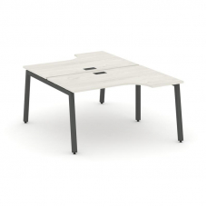 Style Project Рабочая станция эргоном. SN-5A.DRPA-001 Дуб Наварра/Металл Антрацит 1380*1232/1992*750