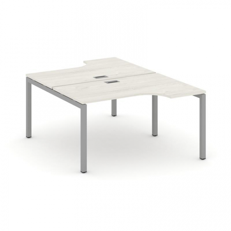 Style Project Рабочая станция эргоном. SN-5P.DRPA-002 Дуб Наварра/Металл Серый 1580*1232/1992*750