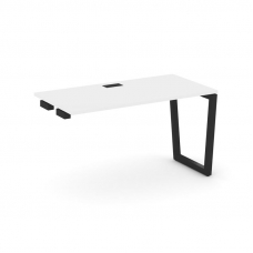 Style Project Стол-приставка к опор. элем. SN-5T2.OPRS-014 Белый/Металл Черный/Заглушка Пластик Черн