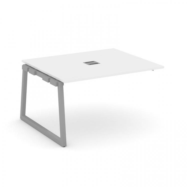 Style Project Проходной наб. элем. перег. стола SN-5T1.NSPRG-034 Белый/Металл Серый/Заглушка Металл