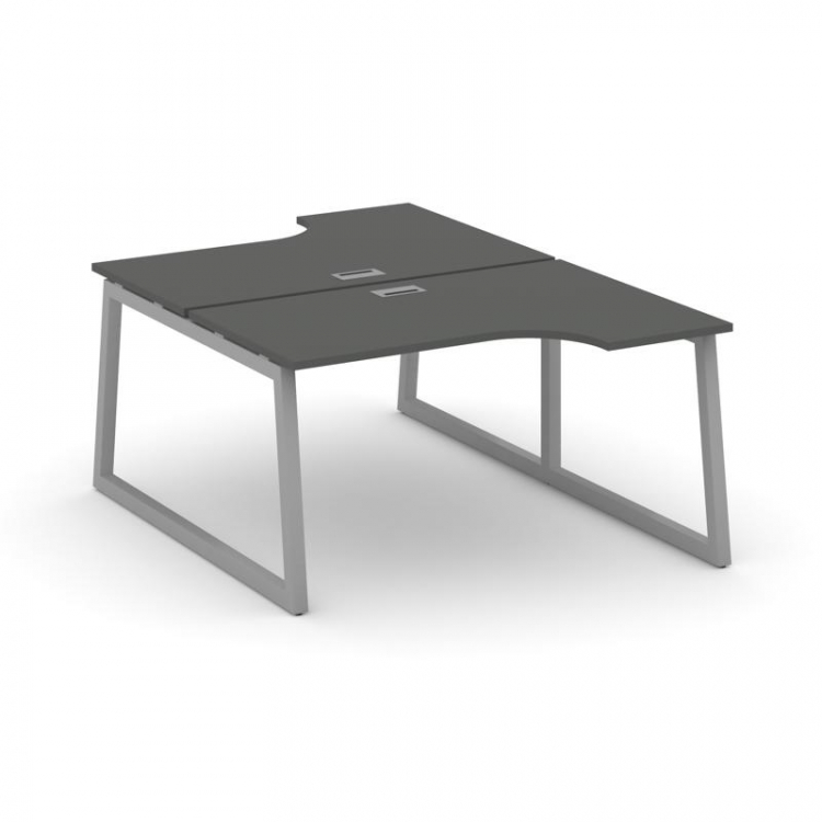 Style Project Рабочая станция эргоном. SN-5T1.DRPA-011 Антрацит/Металл Серый/Заглушка Пластик Серебр