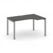 Style Project Стол рабочий эргоном. SN-5P.SPA-001(R) Антрацит/Металл Серый 1380*600/980*750