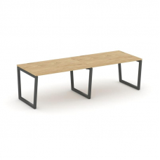 Style Project Стол переговорный SN-5T2.SPRG-011.3 Тиквуд Светлый/Металл Антрацит 1960*980*750