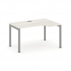 Style Project Стол рабочий эргоном. SN-5P.SPA-012(R) Дуб Наварра/Металл Серый 1580*700/980*750