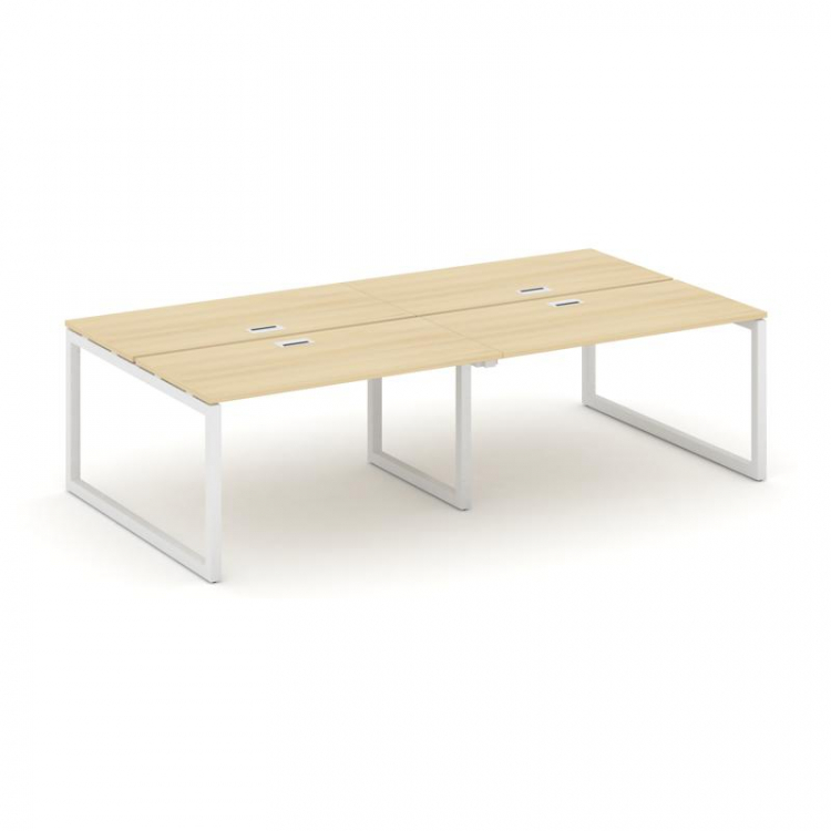 Style Project Рабочая станция 2-х сторон. SN-5O.DRS-033 Акация Лорка/Металл Белый 2760*1232*750