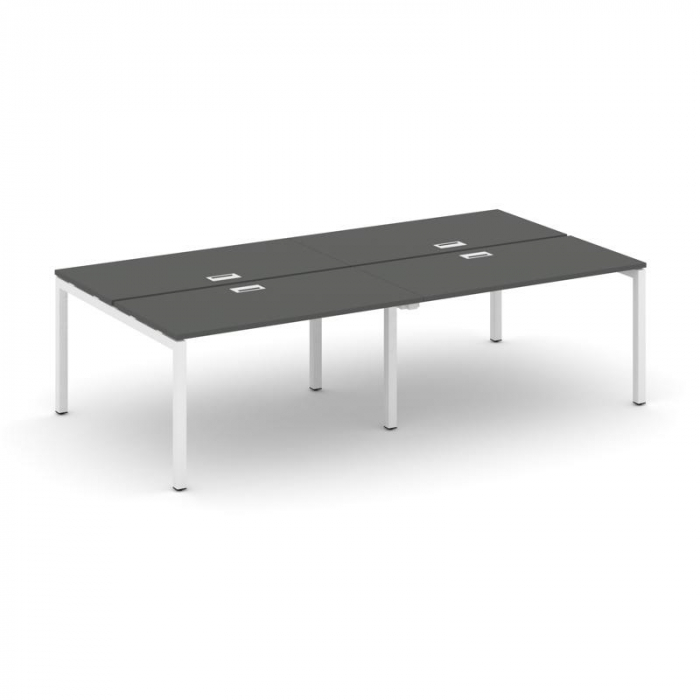 Style Project Рабочая станция 2-х сторон. SN-5P.DRS-041 Антрацит/Металл Белый 1960*1432*750