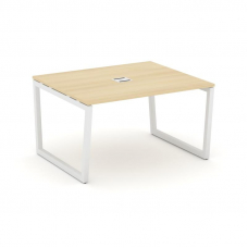 Style Project Стол переговорный SN-5T2.SPRG-032 Акация Лорка/Металл Белый/Заглушка Металл Белый 1180