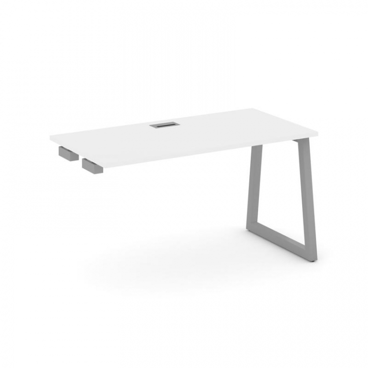 Style Project Стол-приставка к опор. элем. SN-5T1.OPRS-002 Белый/Металл Серый/Заглушка Пластик Сереб