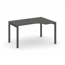 Style Project Стол рабочий эргоном. SN-5P.SPA-021(R) Антрацит/Металл Антрацит 1380*800/980*750