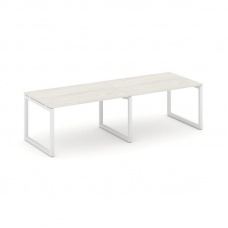 Style Project Стол переговорный SN-5O.SPRG-013.3 Дуб Наварра/Металл Белый 2760*980*750