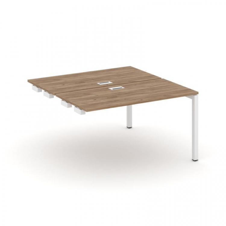 Style Project Стол-приставка к опор. элем. SN-5P.DPRS-011 Дуб Табак/Металл Белый 980*1432*750