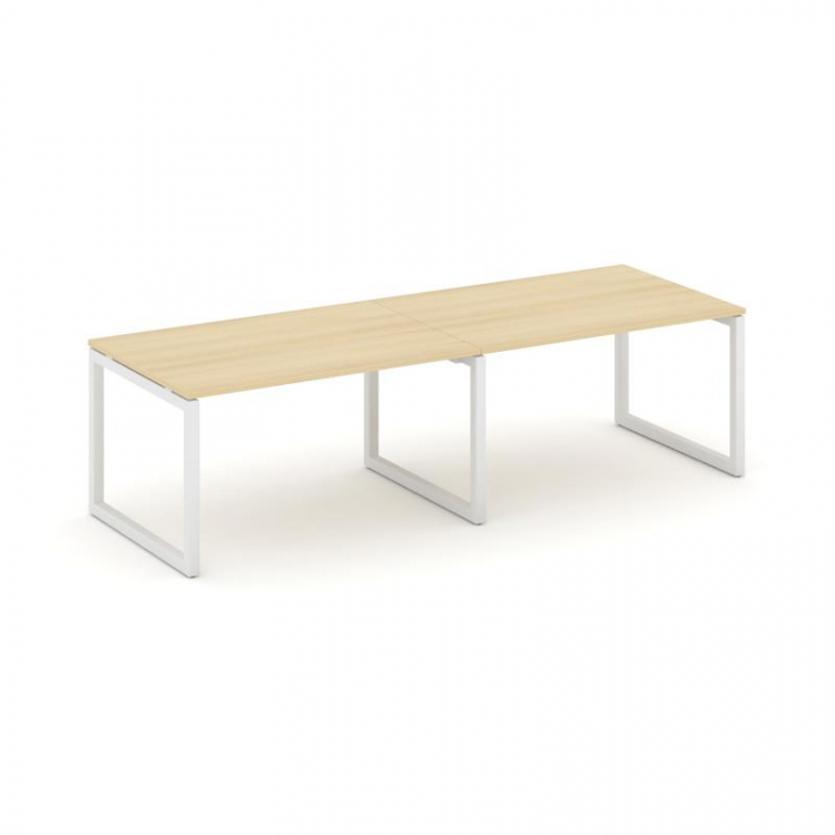 Стайл Проджект Стол переговорный SN-5O.SPRG-012.3 Акация Лорка/Металл Белый 2360*980*750