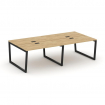 Style Project Рабочая станция 2-х сторон. SN-5T2.DRS-032 Тиквуд Светлый/Металл Черный/Заглушка Пласт