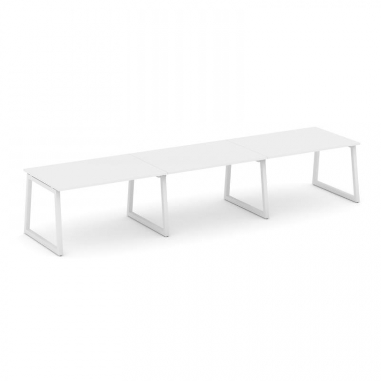 Style Project Стол переговорный SN-5T1.SPRG-021.3 Белый/Металл Белый 2940*980*750