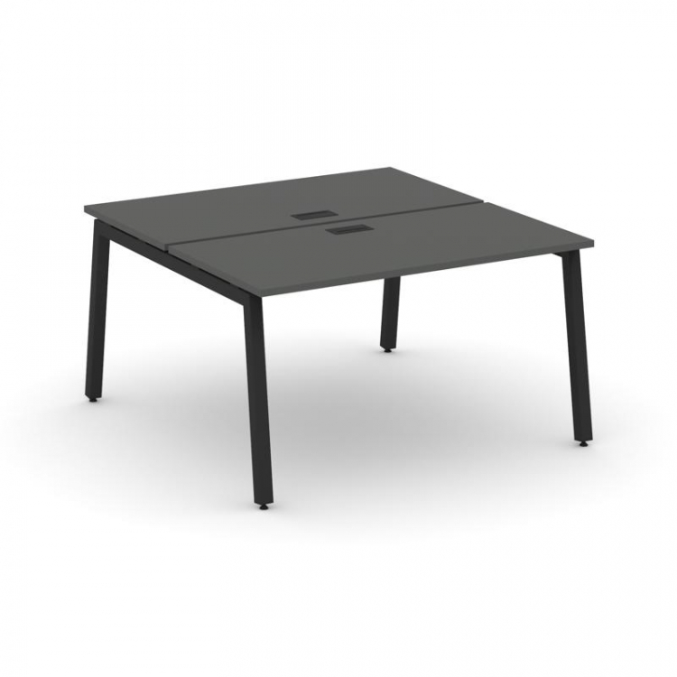Style Project Рабочая станция 2-х сторон. SN-5A.DRS-003 Антрацит/Металл Черный 1380*1232*750