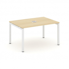 Style Project Стол переговорный SN-5P.SPRG-002 Акация Лорка/Металл Белый 1180*980*750