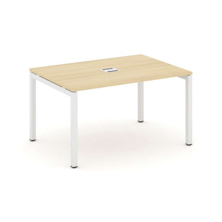 Style Project Стол переговорный SN-5P.SPRG-002 Акация Лорка/Металл Белый 1180*980*750