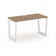 Style Project Стол письменный SN-5T2.SP-005 Дуб Табак/Металл Белый/Заглушка Пластик Белый 1780*600*7