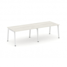 Style Project Стол переговорный SN-5A.SPRG-011.3 Дуб Наварра/Металл Белый 1960*980*750