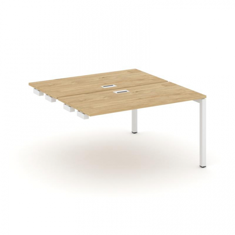 Style Project Стол-приставка к опор. элем. SN-5P.DPRS-022 Тиквуд Светлый/Металл Белый 1180*1632*750