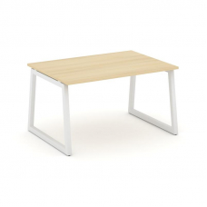 Style Project Стол переговорный SN-5T1.SPRG-003.3 Акация Лорка/Металл Белый 1380*980*750
