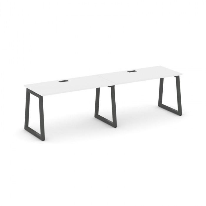 Стайл Проджект Рабочая станция 1 сторон. SN-5T1.ORS-022 Белый/Металл Антрацит/Черный Пластик 2360*80