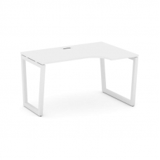 Style Project Стол рабочий эргоном. SN-5T2.SPA-011(R) Белый/Металл Белый/Заглушка Пластик Белый 1380