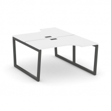 Style Project Рабочая станция эргоном. SN-5T2.DRPA-022 Белый/Металл Антрацит/Черный Пластик 1580*800