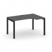 Style Project Стол рабочий эргоном. SN-5P.SPA-011(R) Антрацит/Металл Черный 1380*700/980*750