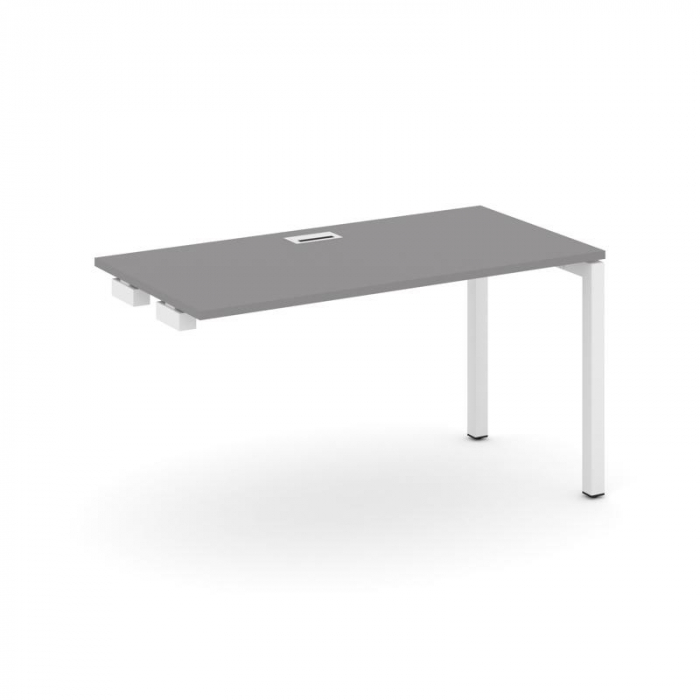 Стайл Проджект Стол приставка к опорным элементам SN-5P.OPRS-004 Серый Пепел/Металл Белый 1580*600*7