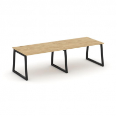 Style Project Стол переговорный SN-5T1.SPRG-013.3 Тиквуд Светлый/Металл Черный 2760*980*750