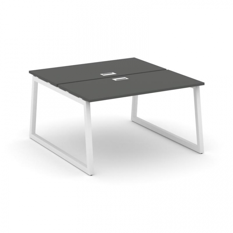 Style Project Рабочая станция 2-х сторон. SN-5T1.DRS-023 Антрацит/Металл Белый/Заглушка Пластик Белы