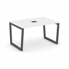 Style Project Стол переговорный SN-5T2.SPRG-003 Белый/Металл Антрацит/Заглушка Металл Антрацит 1380*