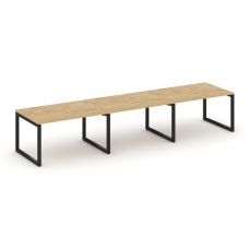 Style Project Стол переговорный SN-5O.SPRG-022.3 Тиквуд Светлый/Металл Черный 3540*980*750