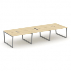 Style Project Рабочая станция 2-х сторон. SN-5T2.DRS-073 Акация Лорка/Металл Серый/Заглушка Пластик