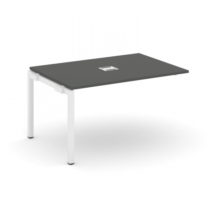 Стайл Проджект Проходной наб. элем. перег. стола SN-5P.NSPRG-003 Антрацит NEW/Металл Белый 1380*980*