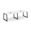 Style Project Стол переговорный SN-5T1.SPRG-014 Белый/Металл Черный/Заглушка Металл Черный 3160*980*