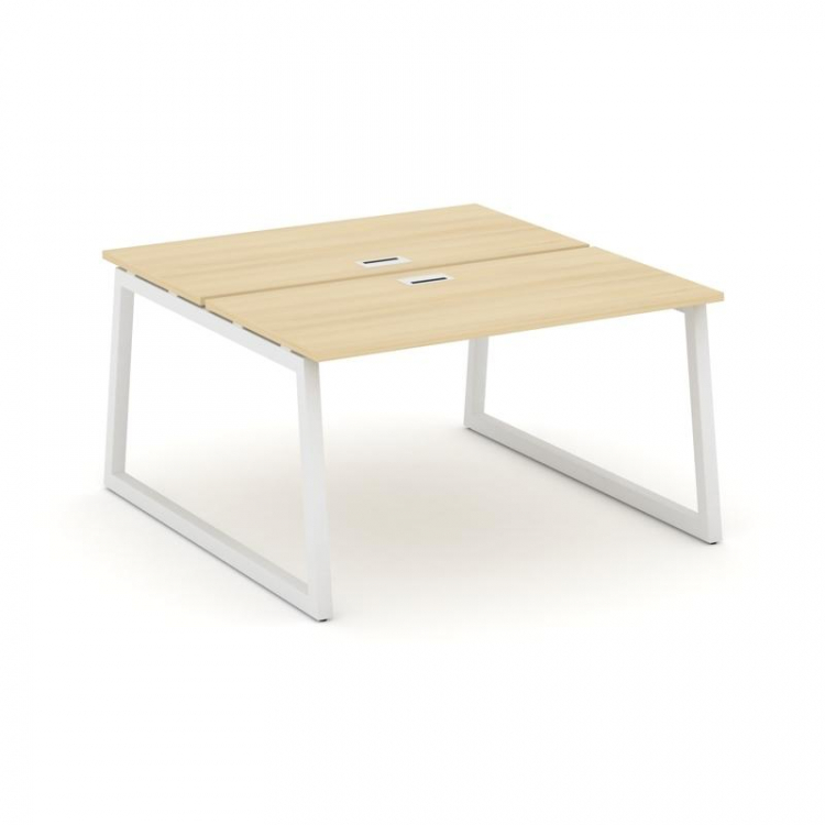 Style Project Рабочая станция 2-х сторон. SN-5T1.DRS-004 Акация Лорка/Металл Белый/Заглушка Пластик