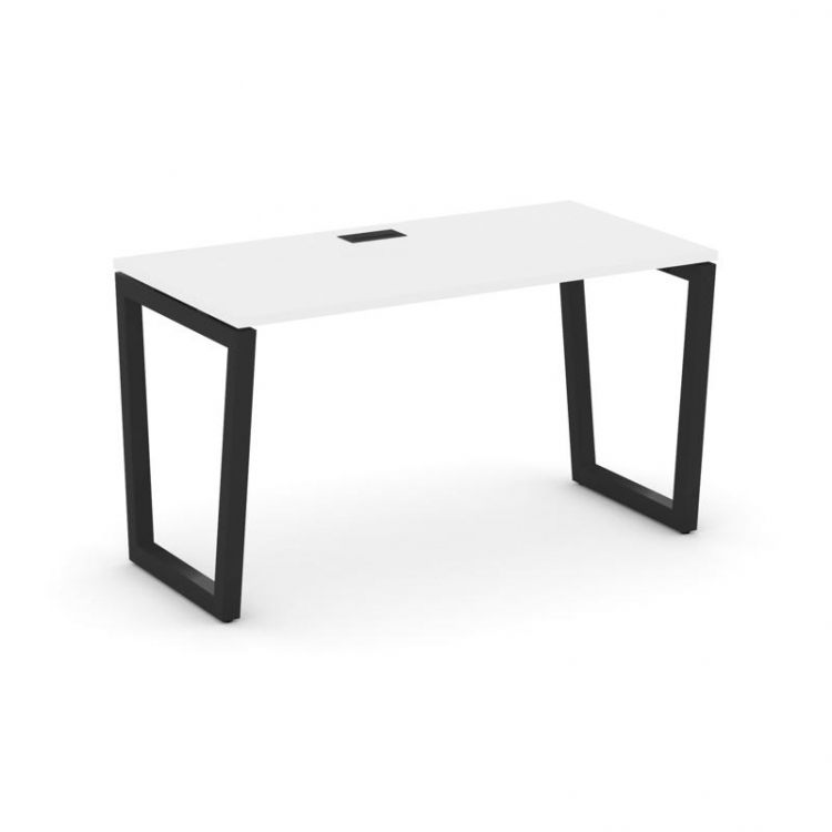 Style Project Стол письменный SN-5T2.SP-025 Белый/Металл Черный/Заглушка Пластик Черный 1780*800*750