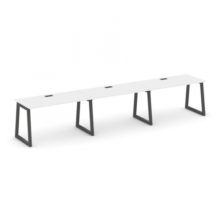 Style Project Рабочая станция 1 сторон. SN-5T1.ORS-032 Белый/Металл Антрацит/Черный Пластик 3540*600