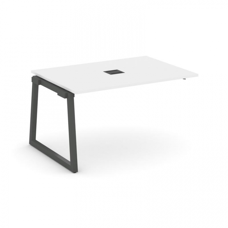 Style Project Проходной наб. элем. перег. стола SN-5T1.NSPRG-002 Белый/Металл Антрацит/Заглушка Мета