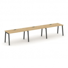 Style Project Рабочая станция 1 сторон. SN-5A.ORS-033 Тиквуд Светлый/Металл Антрацит 4140*600*750