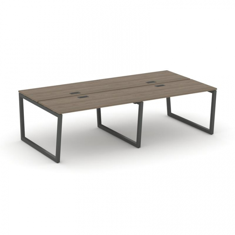 Style Project Рабочая станция 2-х сторон. SN-5T2.DRS-054 Вяз Благородный/Металл Антрацит/Черный Плас